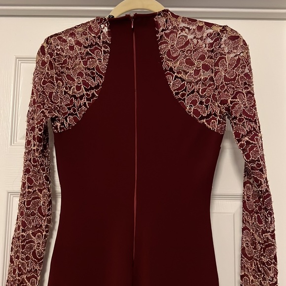 Privy Burgundy Lace Dress size small - Picture 12 of 12